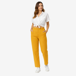Premium Linen Style Cotton Pants for Women – Breathable Casual Wear Sri Lanka